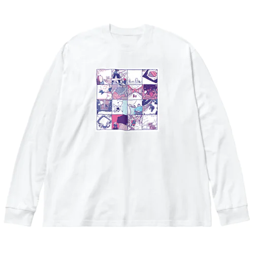 バクちゃん ハイライト ビッグシルエットロングスリーブTシャツ