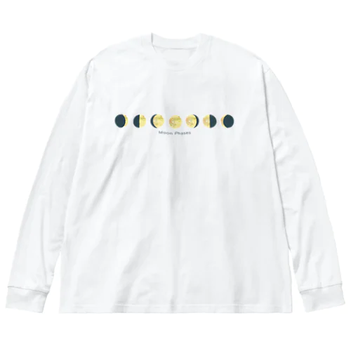 月の満ち欠け Big Long Sleeve T-Shirt