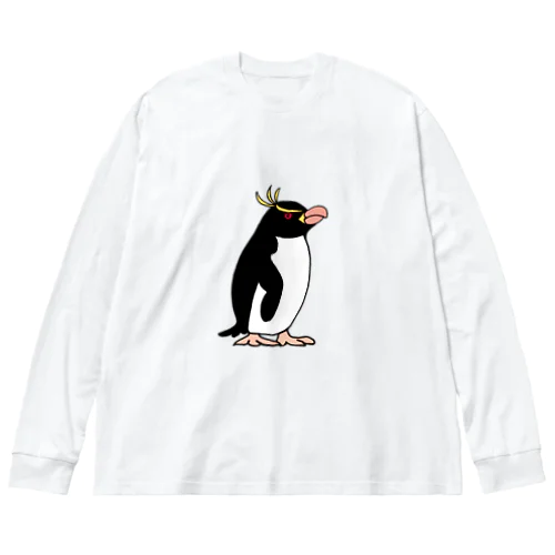 マユダチペンギンA ビッグシルエットロングスリーブTシャツ