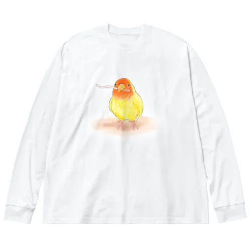 コザクラインコ　レイ【まめるりはことり】 Big Long Sleeve T-Shirt