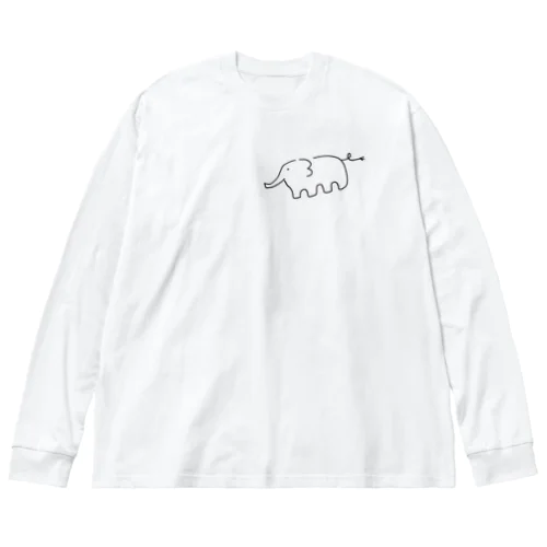 ゾウさん Big Long Sleeve T-Shirt