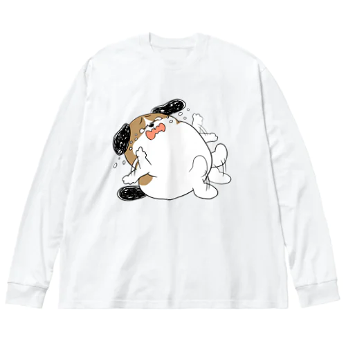 もじゃまるやだやだ Big Long Sleeve T-Shirt