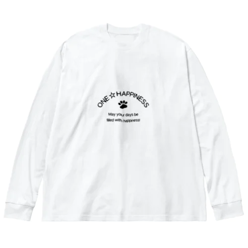 ONE☆HAPPINESS Big Long Sleeve T-Shirt