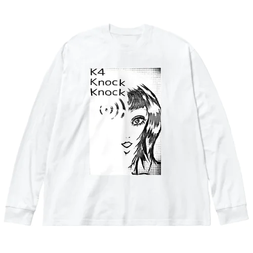 K4knockknock ビッグシルエットロングスリーブTシャツ