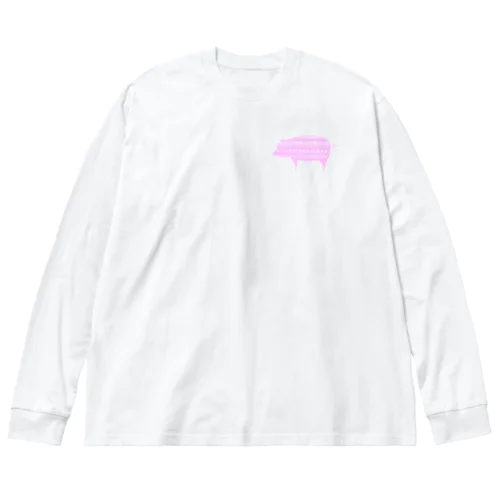 ブタ＋ ビッグシルエットロングスリーブTシャツ