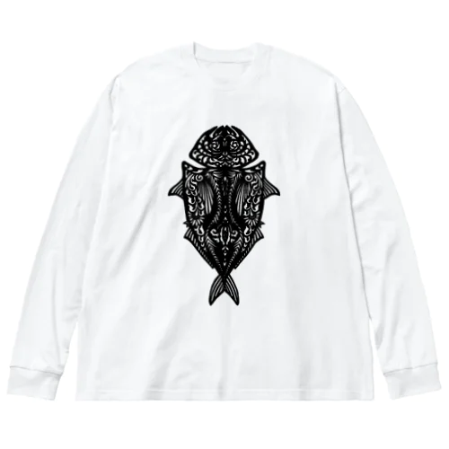 黒アジのヒラキ Big Long Sleeve T-Shirt