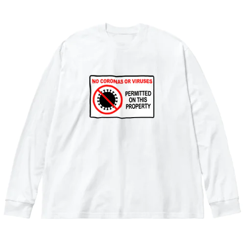 自粛 ビッグシルエットロングスリーブTシャツ