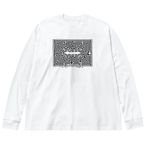 Hotel Maze Map ビッグシルエットロングスリーブTシャツ