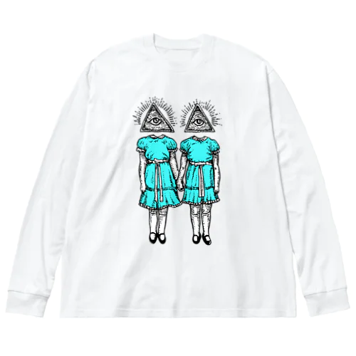  輝く双子 Big Long Sleeve T-Shirt