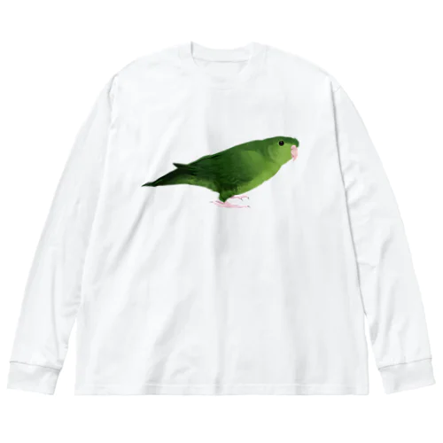 サザナミインコ　グリーン【まめるりはことり】 Big Long Sleeve T-Shirt