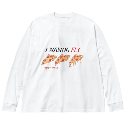 🍕🍕🍕 ビッグシルエットロングスリーブTシャツ