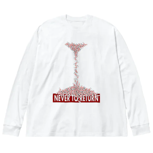 never to return 枠なし ビッグシルエットロングスリーブTシャツ