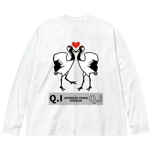 【Q.Iシリーズ】タンチョウ鶴 ビッグシルエットロングスリーブTシャツ