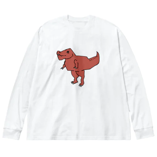 どこかおかしい恐竜 Big Long Sleeve T-Shirt