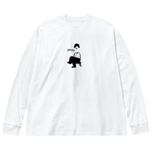 待つパーマ Big Long Sleeve T-Shirt