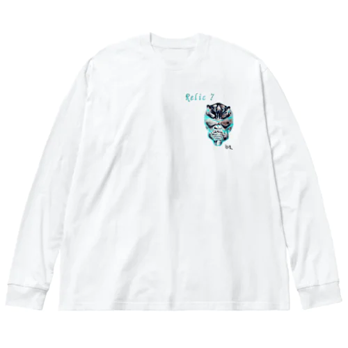 Relic 7　二角鬼スカル Big Long Sleeve T-Shirt