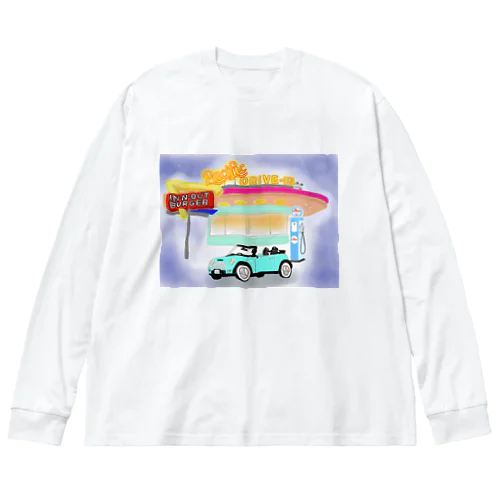 アメ車でdrive-in ビッグシルエットロングスリーブTシャツ