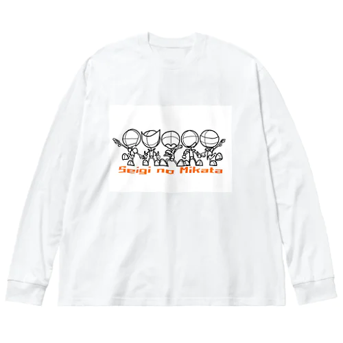 Seigi no Mikata 全員集合 Big Long Sleeve T-Shirt