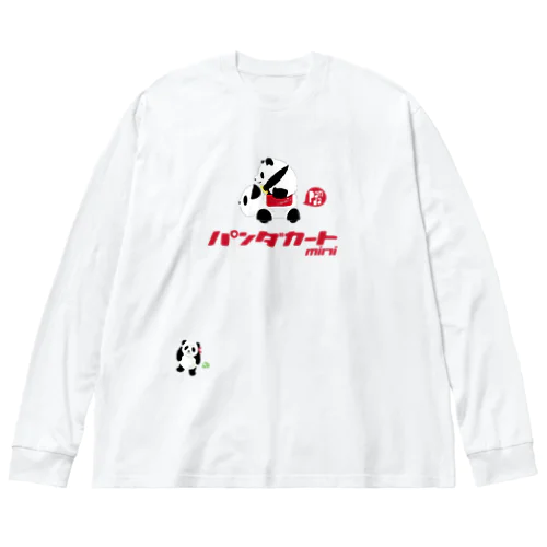 GO GO! パンダカートmini カタカナロゴ Big Long Sleeve T-Shirt