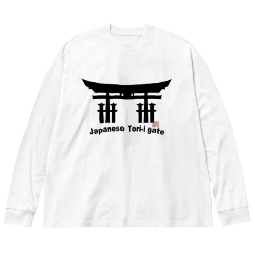 Japanese Tori-i gete ビッグシルエットロングスリーブTシャツ