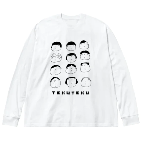 てくてくぴーぽー Big Long Sleeve T-Shirt