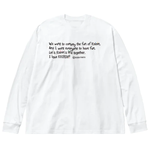 競輪研究公式アイテムです Big Long Sleeve T-Shirt