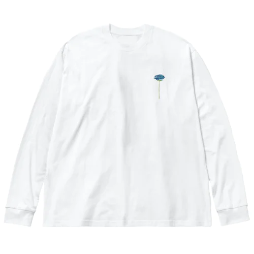 a rose(blue)_point Big Long Sleeve T-Shirt