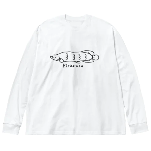 しゃくれピラルク ビッグシルエットロングスリーブTシャツ