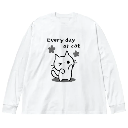 every day of cat ビッグシルエットロングスリーブTシャツ