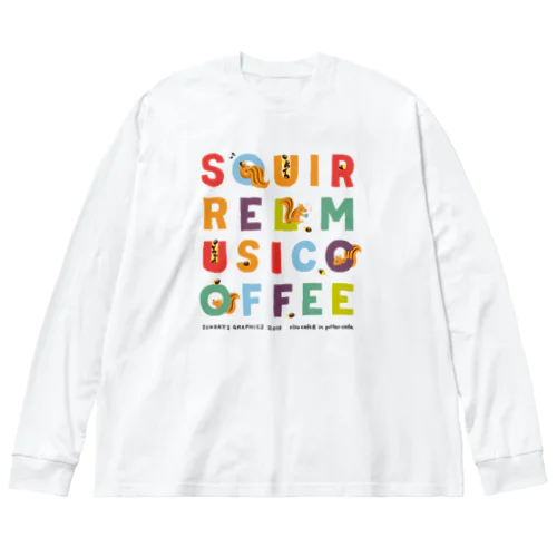 りすカフェ2018 ビッグシルエットロングスリーブTシャツ