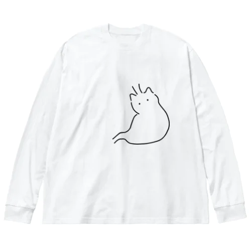 胃がニャンコ Big Long Sleeve T-Shirt