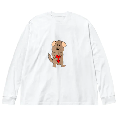 茶色い犬 Big Long Sleeve T-Shirt