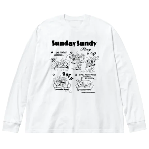 SUNDAY SUNDY STORY ビッグシルエットロングスリーブTシャツ