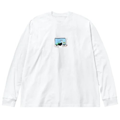 テレビたまとり猫 Big Long Sleeve T-Shirt