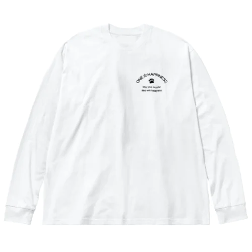 わんハピネス　ロゴ Big Long Sleeve T-Shirt