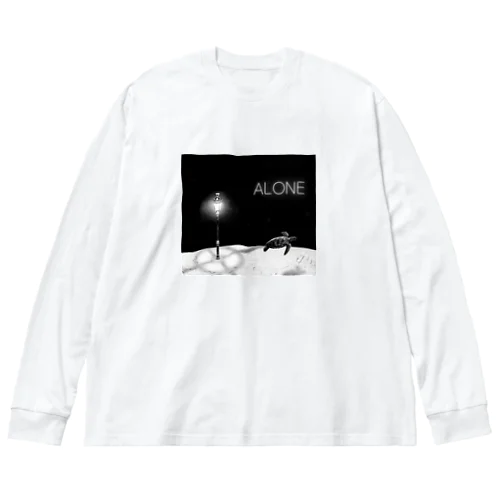 ALONE ビッグシルエットロングスリーブTシャツ