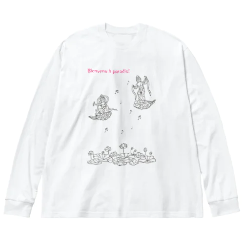 paradise ビッグシルエットロングスリーブTシャツ