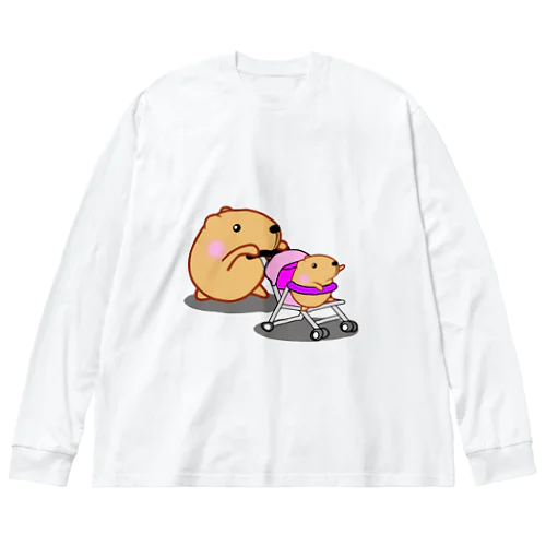 きゃぴばら【ベビーカー】 ビッグシルエットロングスリーブTシャツ