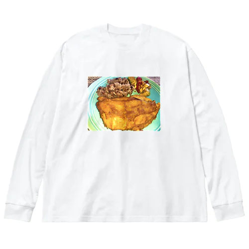 カリカリチキンソテー Big Long Sleeve T-Shirt