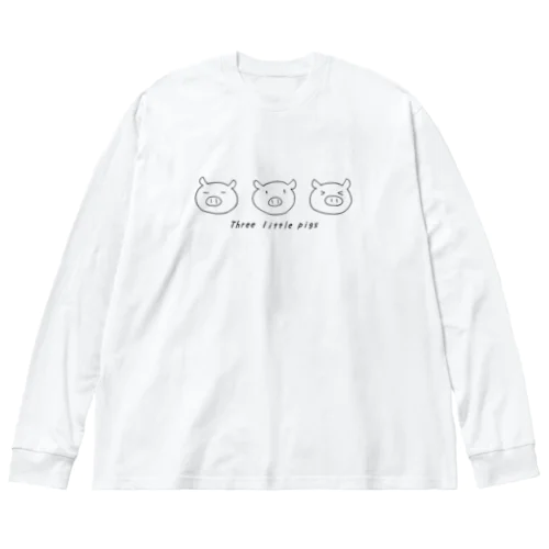 3匹の子豚 Big Long Sleeve T-Shirt