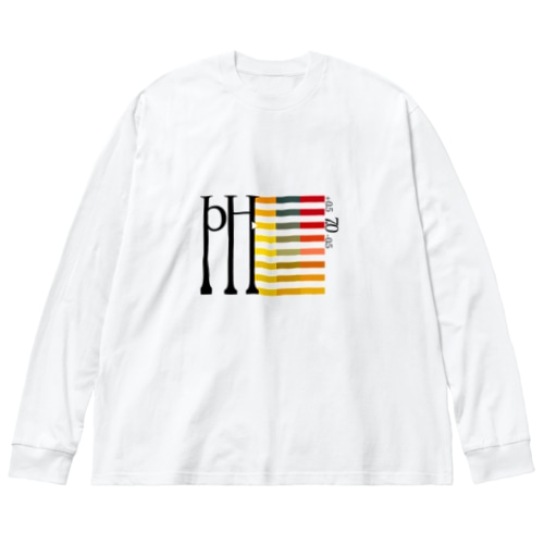 pH試験紙 Big Long Sleeve T-Shirt