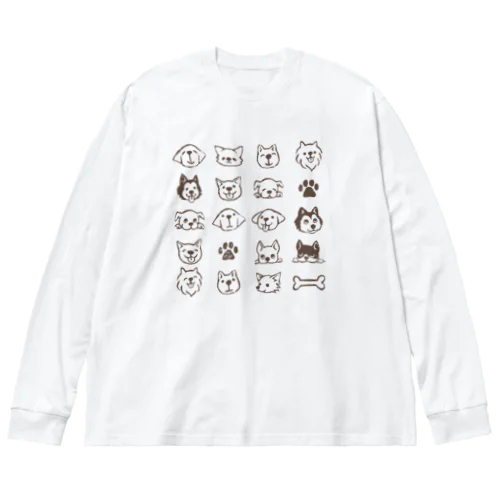 わんころりん ビッグシルエットロングスリーブTシャツ