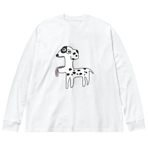 おかしな犬。1 ビッグシルエットロングスリーブTシャツ