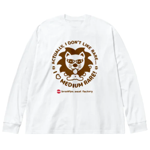 アイラブミディアムレア 「ライオンのガブリエル」 Big Long Sleeve T-Shirt