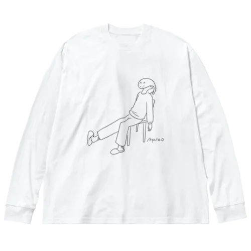 だらしない人とだらしない猫 Big Long Sleeve T-Shirt