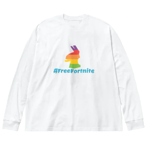 #FreeFortnite　フォートナイト【公式許可あり】ラマらま ビッグシルエットロングスリーブTシャツ