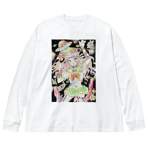 医療大麻ラジオ×乙女椿　コラボ Big Long Sleeve T-Shirt