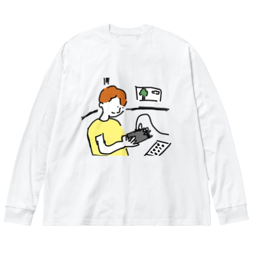 ゲームする子 Big Long Sleeve T-Shirt