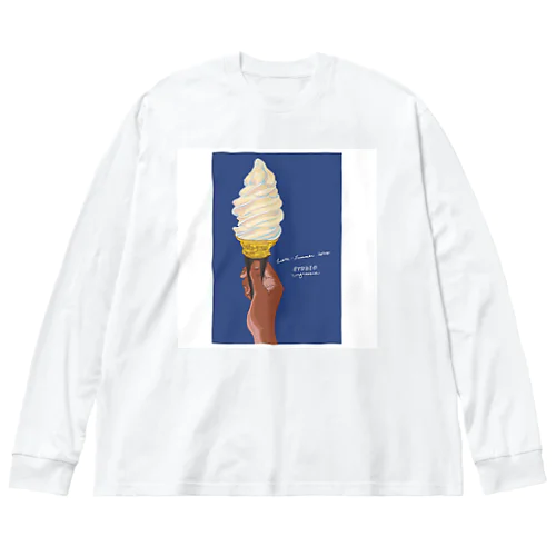 Late summer CREAM ビッグシルエットロングスリーブTシャツ