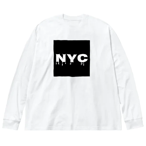 NYC melting ビッグシルエットロングスリーブTシャツ